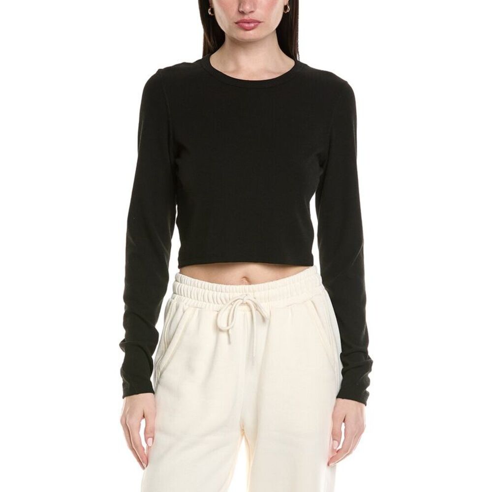 Knit Riot Womens  Base Rib T-Shirt, Black